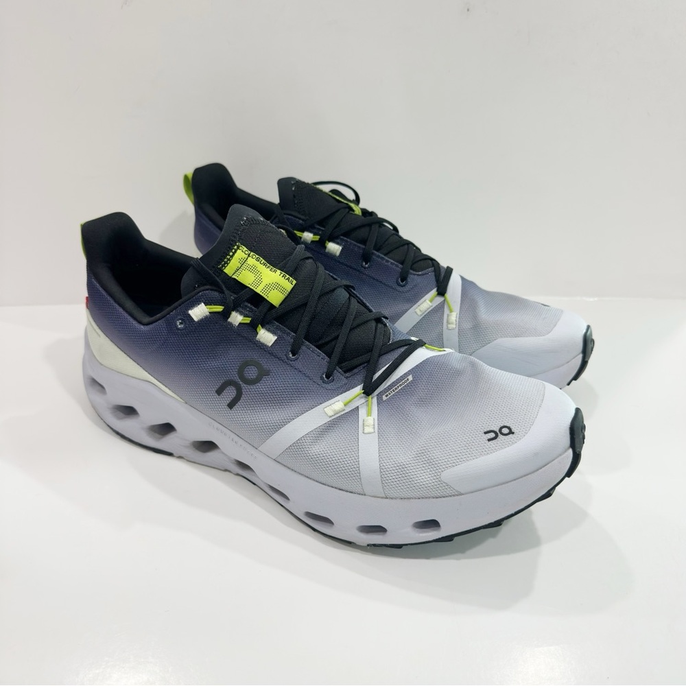 On Running Men's Athletic Shoes in Black, Gray & Lime